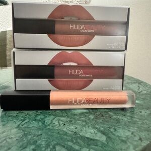 Huda Beauty Liquid Matte Lipstick Bundle (NEW in Box)